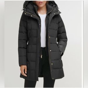 Cole Haan Hooded Down & Feather Jacket - XS